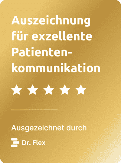 Dr-Flex Auszeichnung für exzellente Kommunikation mit Patienten