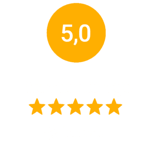 5 Sterne Gesamtbewertung unserer Endodontologen, bewertet von unseren Patienten auf Jameda