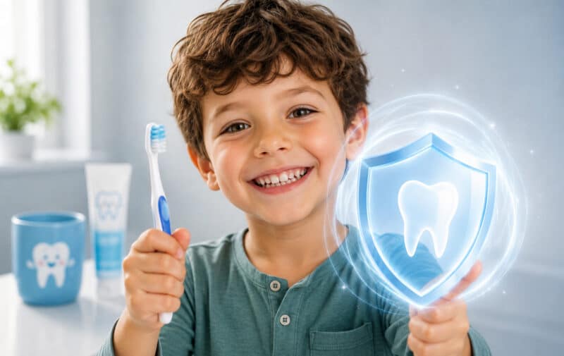Prophylaxe und Fluoridierung bei Kreidezähnen