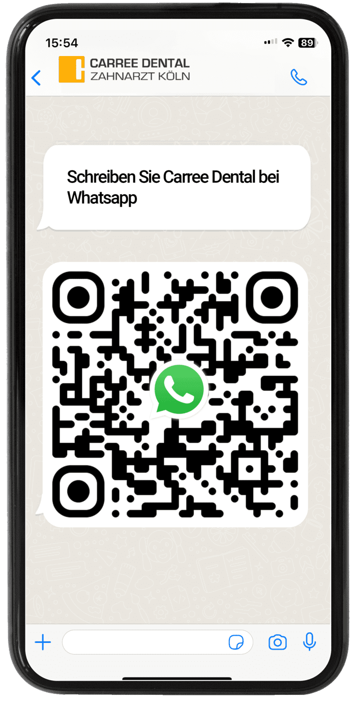 QR Code für einen direkten Kontakt zu Carree Dental per Whatsapp Chat