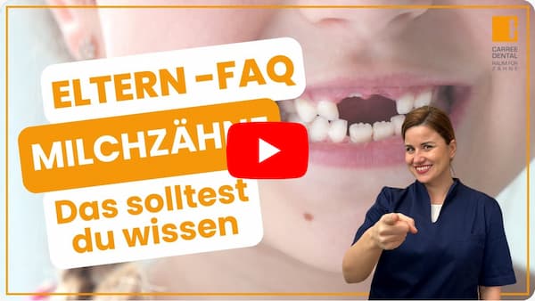 Unsere Zahnärztin Frau Tarcukovic erklärt in folgendem Video alles, was Eltern über die Pflege und Entwicklung von Milchzähnen bei ihren Kindern wissen müssen.