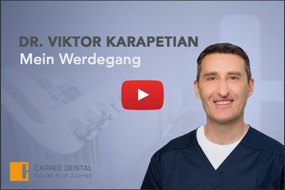 Vorschaubild zum Vorstellungsvideo des Zahnarztes Dr. Viktor Karapetian bei Carree Dental in Köln