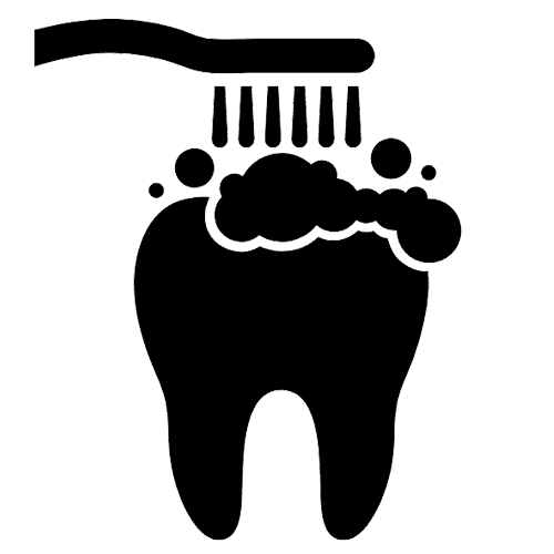 Icon zur Verdeutlichung der komfortablen Mundhygiene mit Invisalign Schienen